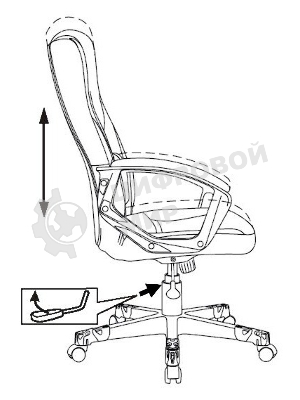 Кресло Zombie 10 черный/белый, экокожа, 120 кг, механизм качания