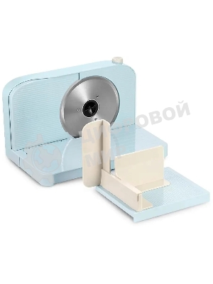 Ломтерезка Kitfort КТ-6268 150Вт (нарезка до 15мм) голубой/белый