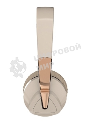 Беспроводные наушники MORE CHOICE HW33 бежевый, накладные, Bluetooth, до 6 ч