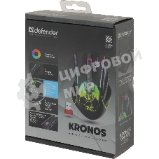 Мышь беспроводная Defender Kronos GM-695 черный, 1600 dpi, радиоканал, USB, кнопки - 7