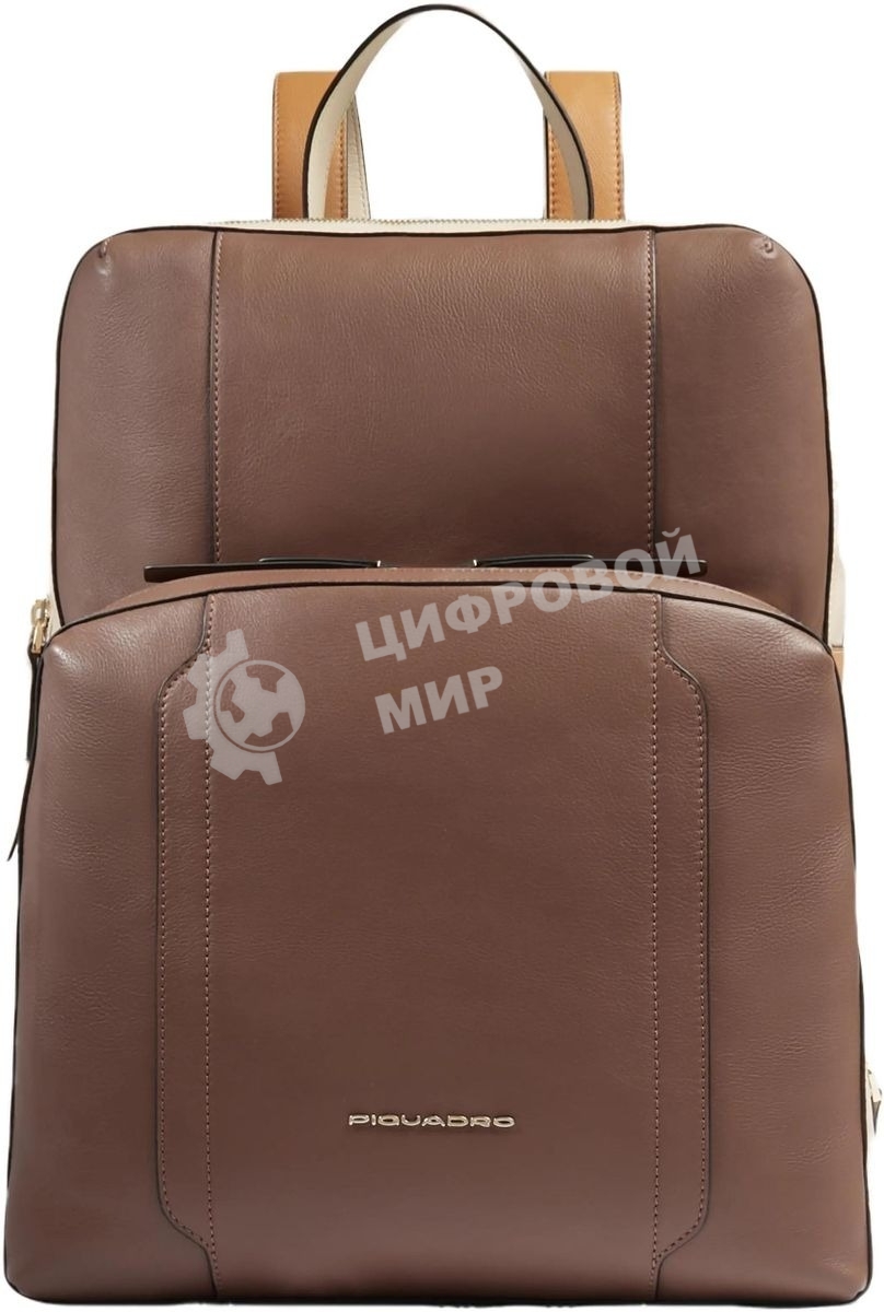 Рюкзак женский Piquadro Circle CA6216W92/MBE коричневый/бежевый кожа