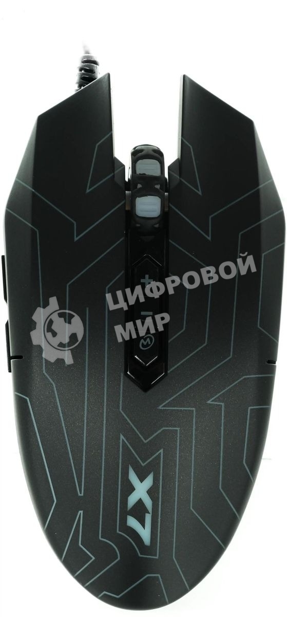 Мышь проводная A4Tech X77 черный, 2400 dpi, USB, кнопки - 8