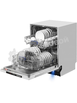 Встраиваемая посудомоечная машина Maunfeld MLP-122D Light Beam, серебристый, 59.8 см, 12 компл., 49 дБ, класс A++