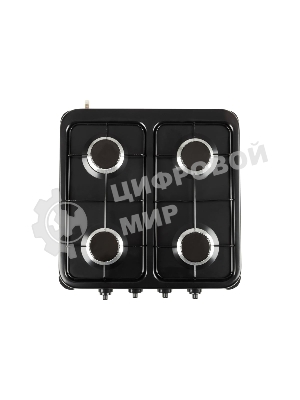 Плита настольная газовая Energy EN-004B чёрный, 6,4 кВт, газовая горелка, конфорки - 4, эмалированная сталь, поворотные переключатели