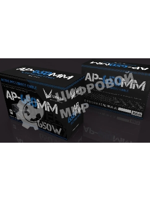 Блок питания Aerocool/Formula ATX 650W AP-650ММ 80 PLUS WHITE (20+4pin) APFC 120мм fan 6xSATA RTL