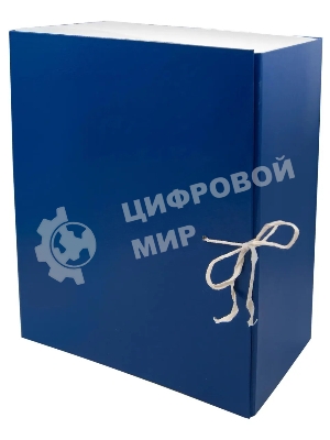 Короб архивный 2 завязки Silwerhof КБЗ-2-120P, бумвинил, корешок 120мм, разобранный A4, ассорти