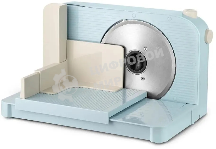 Ломтерезка Kitfort КТ-6268 150Вт (нарезка до 15мм) голубой/белый