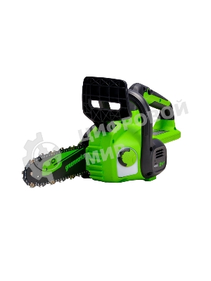 Цепная пила аккумуляторная GreenWorks G24CS25K4, 24V, 25 см, c АКБ 4А·ч и ЗУ (2007707UB)