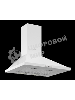 Вытяжка каминная Elikor Сатурн 60П-180-В1Л белый/золотистый, 60 см, 180 куб. м/ч, 48 дБ