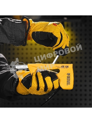 Степлер пластиковый Denzel скобы в комплекте, тип 53, 6-10 мм