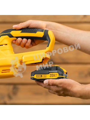 Воздуходувка аккумуляторная Denzel AB-500, 60 м/с, 500 м3/ч, Li-Ion, 20 В