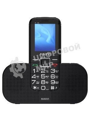 Мобильный телефон Maxvi RT-04 + док-станция, черный