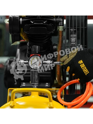 Компрессор воздушный Denzel BCV2300/100 рем. привод, 2,3 кВт, 100 л, 440 л/мин