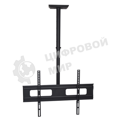 Потолочное крепление Wize Pro CU6560A для дисплеев 37 75, Max VESA 600x400, наклон -3°/+10°, поворот 360°, длина штанги 91-150 см, до 50 кг, черный