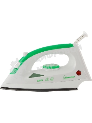 Утюг Homestar HS-4001 белый/зеленый, 2000 Вт, 20 г/мин, 100 г/мин, 90 мл