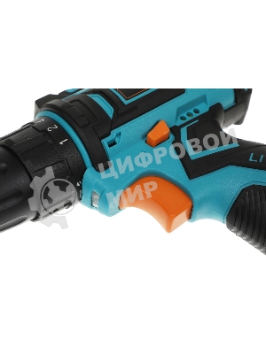 Дрель-шуруповерт Bort BAB-12x2Li-F, 12 В, 1,5 Ач, 36 Нм, щеточный