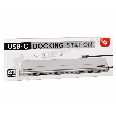 Адаптер VCOM TypeC -->3*USB3.0+2*USB2.0+VGA+RJ45+SD+TF+AUD+HDMI+DP+2*USB3.1 Data+PD