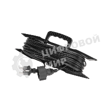 Удлинитель-шнур PROconnect на рамке ПВС 3х0,75мм², 20 м, с/з, 6А, 1300Вт, IP20, черный