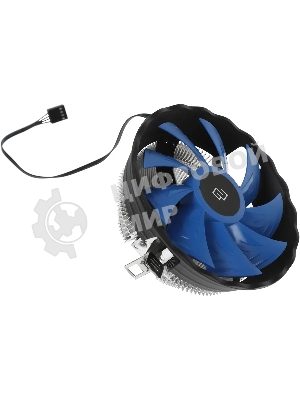 Кулер для процессора Digma D-CPC95-2 синий/черный, 120 мм, алюминий, 1500 об/мин, 29 дБ, 3 pin, 95 Вт, 66 мм
