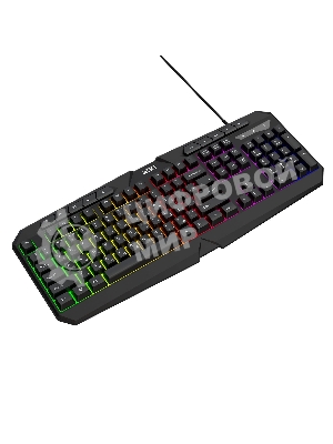 Игровой комплект из проводной клавиатуры, мыши, коврика для мыши и наушников ABR KM707+M01D10