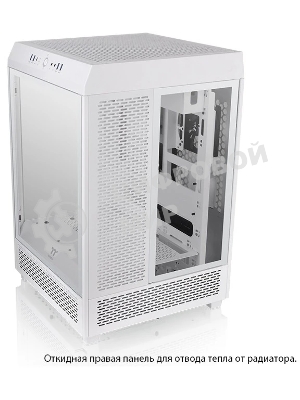 Компьютерный корпус Thermaltake The Tower 500 Snow CA-1X1-00M6WN-00 White,Win,SPCC,Tempered Glass*3,120мм Standard Fan*2