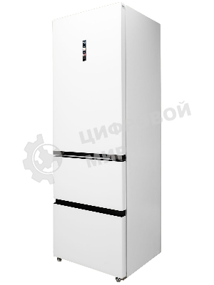 Холодильник DeLonghi DMFS 19PINF BB MATTEO белый трехкамерный 265/140л морозилка снизу, No Frost