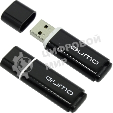 Флешка USB QUMO 8Gb, Optiva 02 Black QM8GUD-OP2 черный