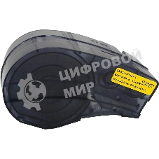 Картридж ленточный Cactus CS-M21-375595YL черный шрифт, желтый фон (9.5 мм, 6.4 м) для Brady BMP21-PLUS, BMP21-LAB