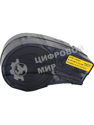 Картридж ленточный Cactus CS-M21-375595YL черный шрифт, желтый фон (9.5 мм, 6.4 м) для Brady BMP21-PLUS, BMP21-LAB
