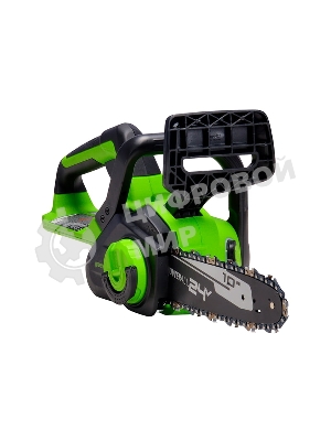 Цепная пила аккумуляторная GreenWorks G24CS25K4, 24V, 25 см, c АКБ 4А·ч и ЗУ (2007707UB)