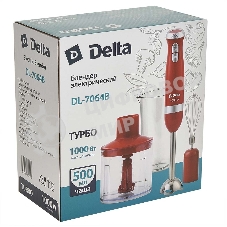 Блендер погружной Delta DL-7064B красный
