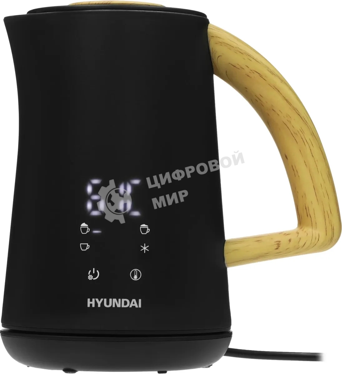 Капучинатор Hyundai HMF-P900 500мл черный/коричневый