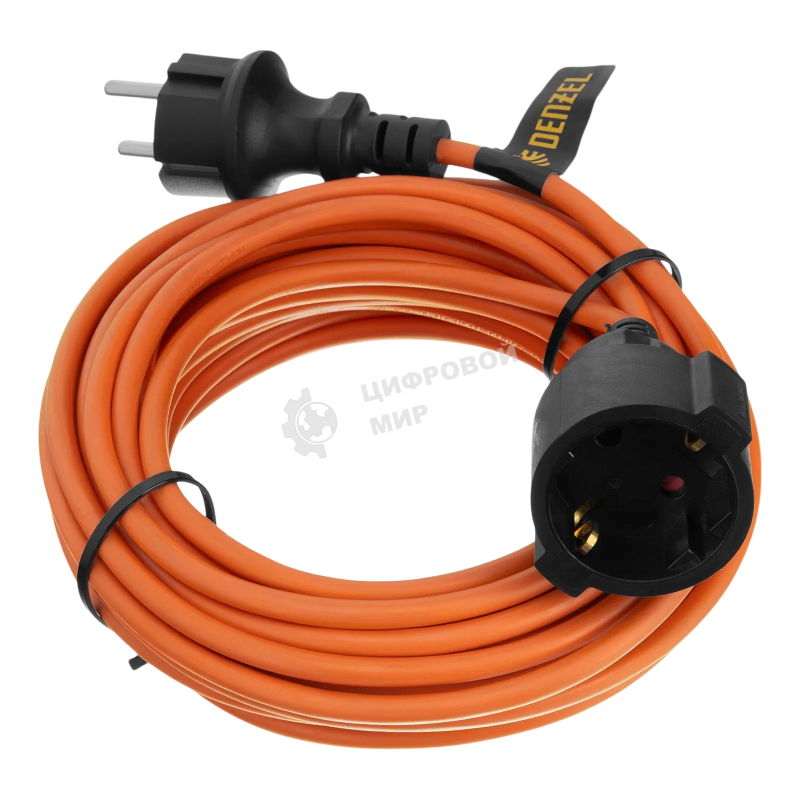 Удлинитель-шнур силовой Garden Series Denzel ПВС, 10 м, 1 розетка, 3x1 мм