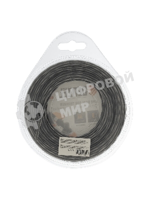 Леска для триммера Denzel Extra cord двухкомпонентная, квадрат 3,0 мм 15 м