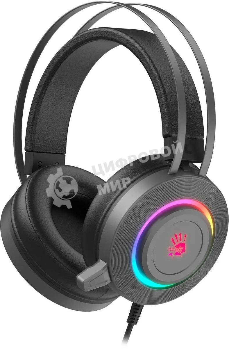 Гарнитура Bloody G521S серый, проводная, подсветка