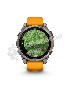 Смарт-часы Garmin Fenix 8 AMOLED Sapphire титановый серый, оранжевый 47мм