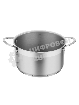 Кастрюля Maunfeld GERDA MCS44S07 из нержавеющей стали со стеклянной крышкой, 22 см, 4,4 л.