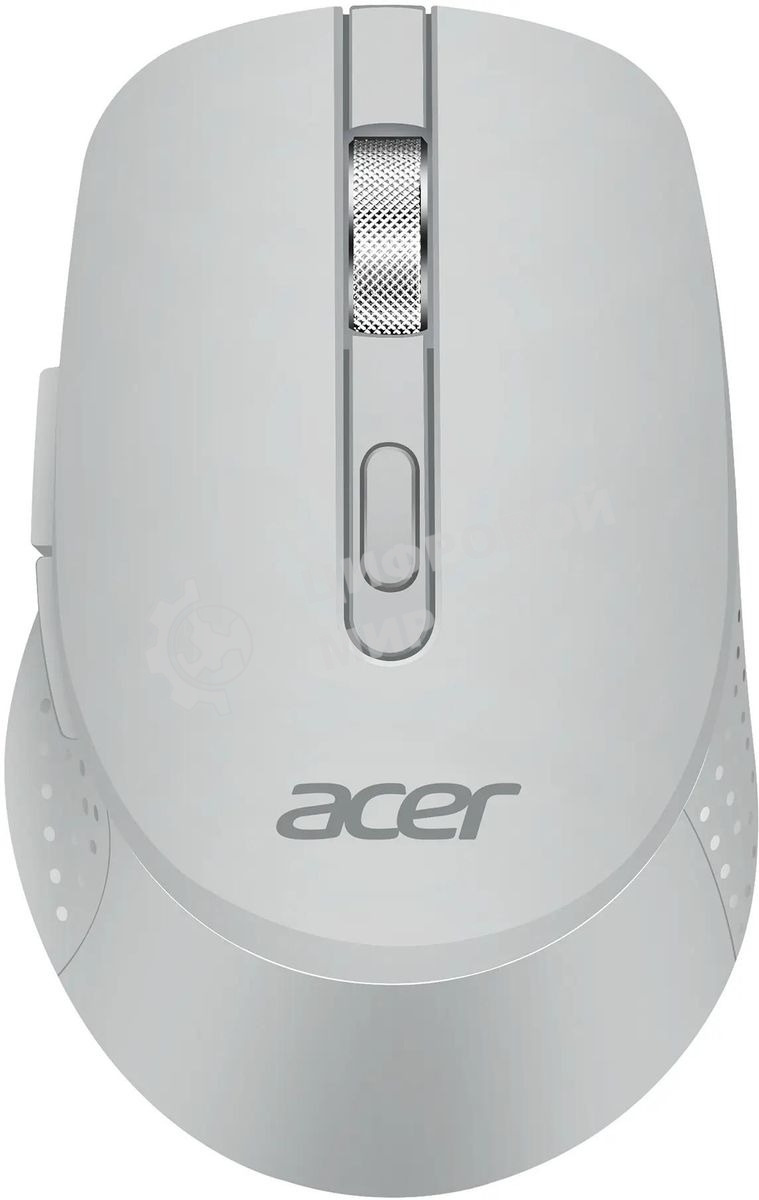 Мышь беспроводная Acer OMR310 светло-серый, 1600 dpi, радиоканал, Bluetooth, USB, кнопки - 7