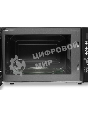 Микроволновая печь Hyundai HYM-D3033 черный, 20 л, 700 Вт, переключатели - кнопки, электронный поворотный механизм