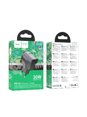 Сетевое зарядное устройство HOCO CS72A 1Type-C PD30W Midnight черный