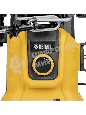 Моечная машина высокого давления Denzel R-180iD, 2000 Вт, 180 бар, 420 л/ч, асинх. двиг., бараб.