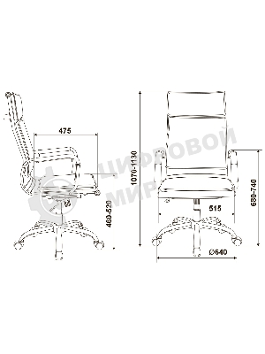 Кресло Бюрократ CH-993/M01 черный, сетка