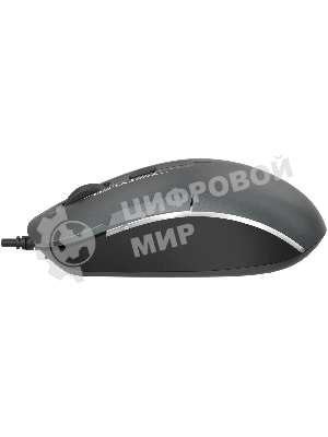 Мышь проводная A4Tech Fstyler FM26 серый/черный, 1600 dpi, USB, кнопки - 4
