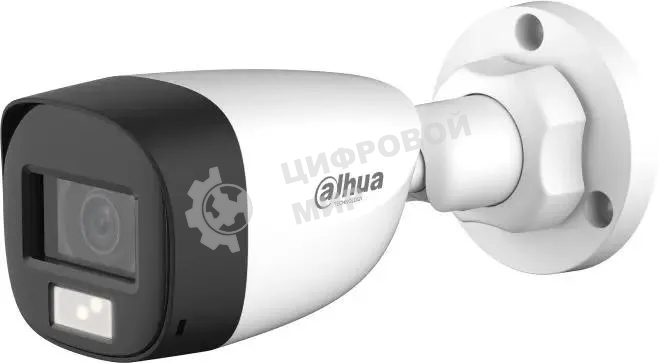 Камера видеонаблюдения аналоговая Dahua DH-HAC-HFW1200CLP-IL-A-0360B-S6 3.6-3.6мм HD-CVI HD-TVI цв. корп.:белый (DH-HAC-HFW1200CLP-IL-A-0360B)