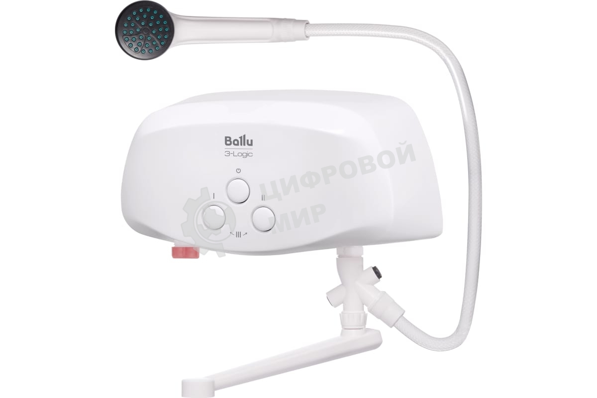 Водонагреватель проточный Ballu 3-Logic TS (6,5 kW) - кран+душ