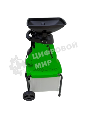 Измельчитель садовый электрический GreenWorks GW-2800SD, 220 В, 2800 Вт с контейнером (2208007)