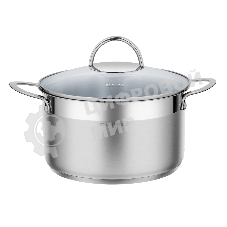 Кастрюля Maunfeld GERDA MCS44S07 из нержавеющей стали со стеклянной крышкой, 22 см, 4,4 л.