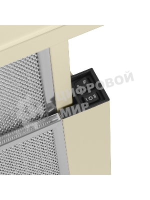 Вытяжка встраиваемая Maunfeld VS Fast Glass 60 бежевый, 60 см, 850 куб. м/ч, 47 дБ