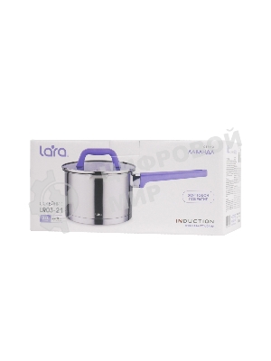 Сотейник LARA LR03-21 2,0 л нержавеющая сталь