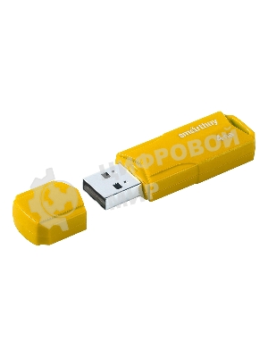 Флешка USB Smartbuy CLUE Yellow (SB4GbCLU-Y), 4Gb, USB 2.0, R/W 15/8, желтый